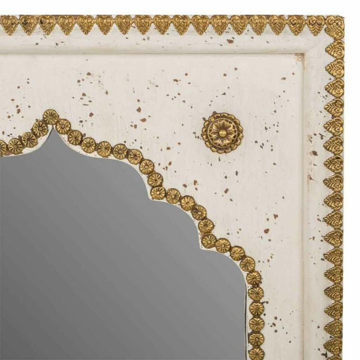 Wall mirror Alexandra House Living Golden 2 x 51 x 40 cm Rectangular